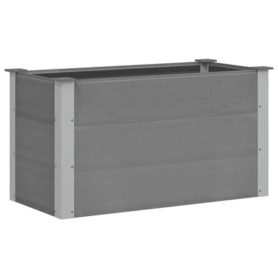 VIDAXL -Pflanzer erhoben 100x50x54 cm HKC Grau