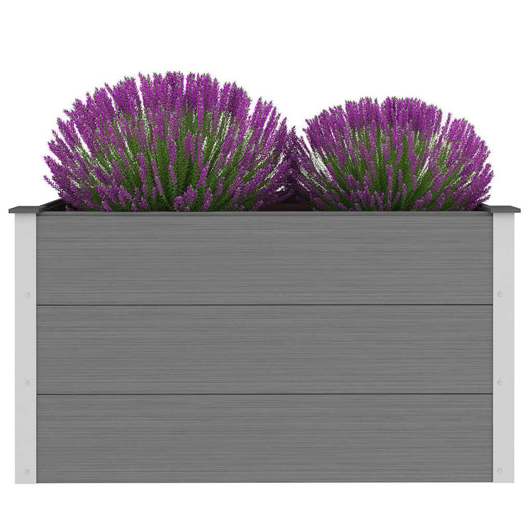VIDAXL -Pflanzer erhoben 100x50x54 cm HKC Grau
