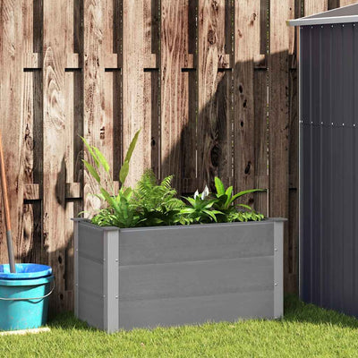 VIDAXL -Pflanzer erhoben 100x50x54 cm HKC Grau