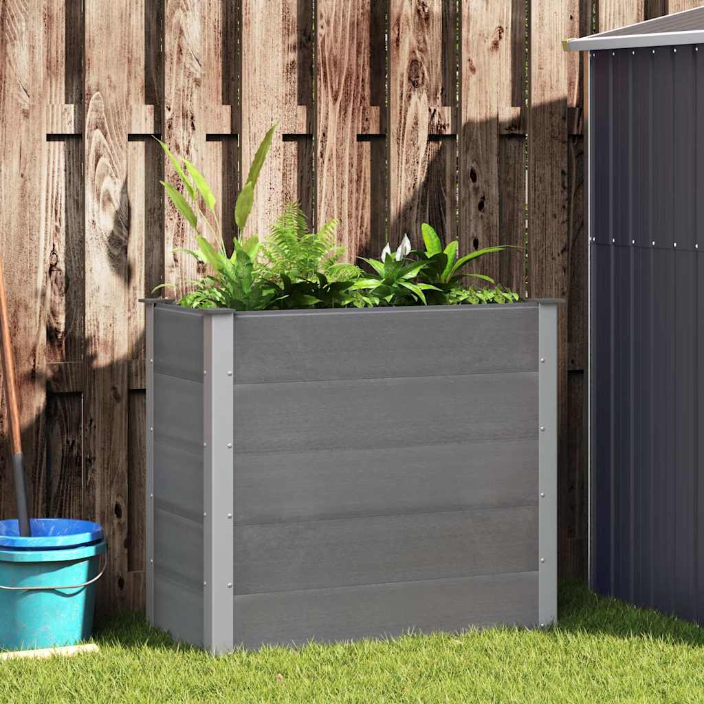 VIDAXL -Planungsbox mit 100x50x91 cm HKC Grey erhöht
