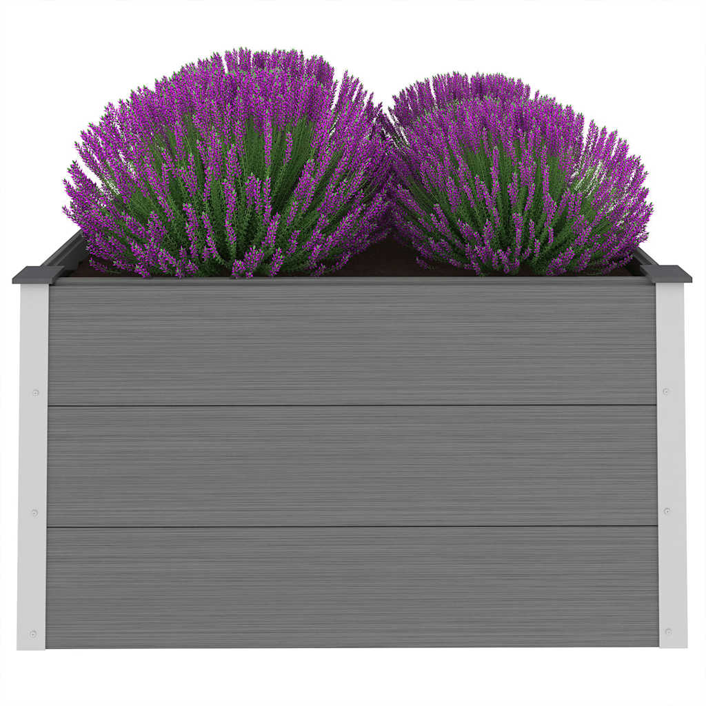 VIDAXL -Pflanzer erhoben 100x100x54 cm HKC Grau