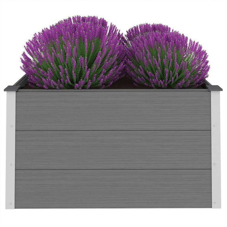VIDAXL -Pflanzer erhoben 100x100x54 cm HKC Grau