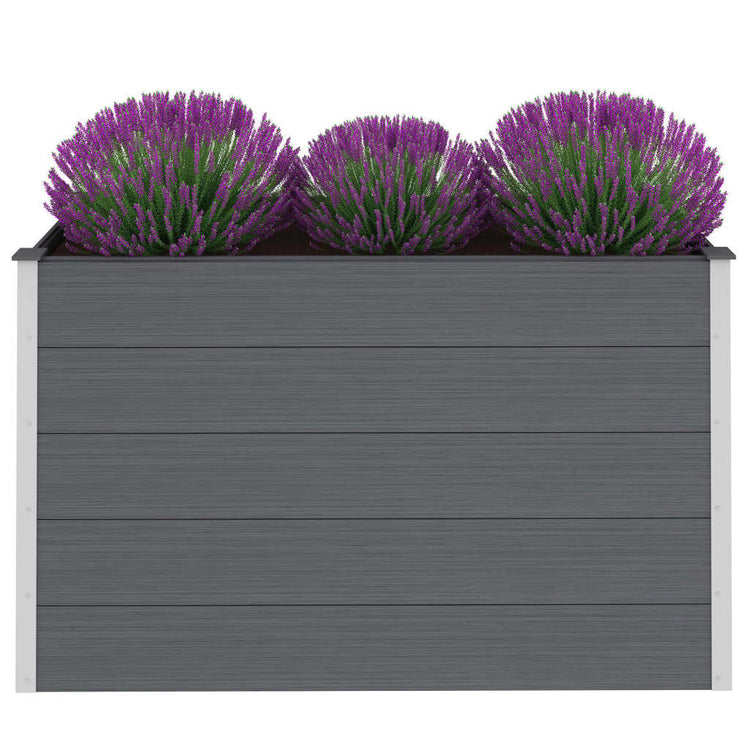 VIDAXL -Pflanzer erhöht 150 x 50 x 91 cm HKC Grau