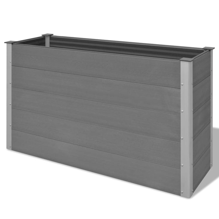 VIDAXL -Pflanzer erhöht 150 x 50 x 91 cm HKC Grau