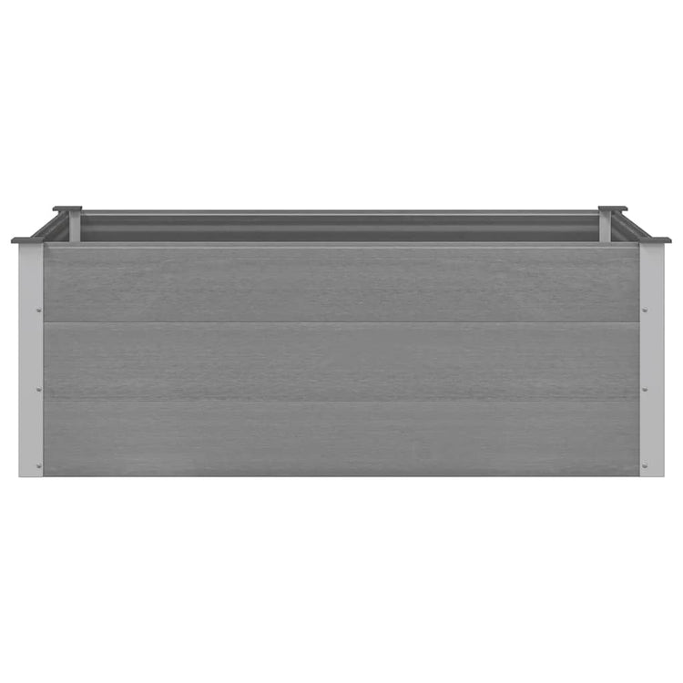 VIDAXL -Pflanzer erhöht 150x100x54 cm HKC Grau