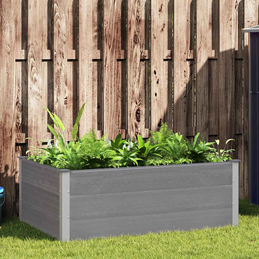 VIDAXL -Pflanzer erhöht 150x100x54 cm HKC Grau