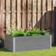 VIDAXL -Pflanzer erhöht 150x100x54 cm HKC Grau