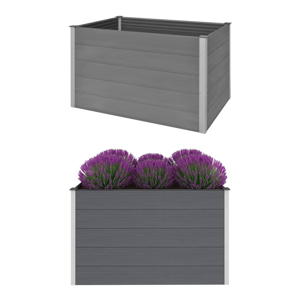 VIDAXL -Pflanzer erhöht 150x100x91 cm HKC Grey