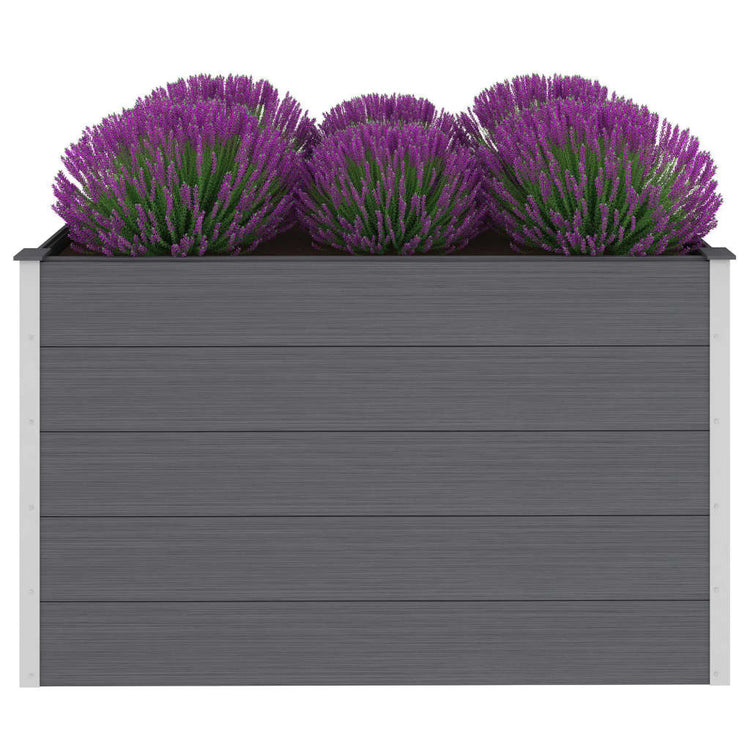 VIDAXL -Pflanzer erhöht 150x100x91 cm HKC Grey