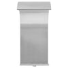 Vidaxl Swimmingpool Brunnen 45x30x65 cm Edelstahl Silberfarbe