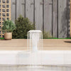 Vidaxl Schwimmbadbrunnen 64x30x52 cm Edelstahl Silberfarbe