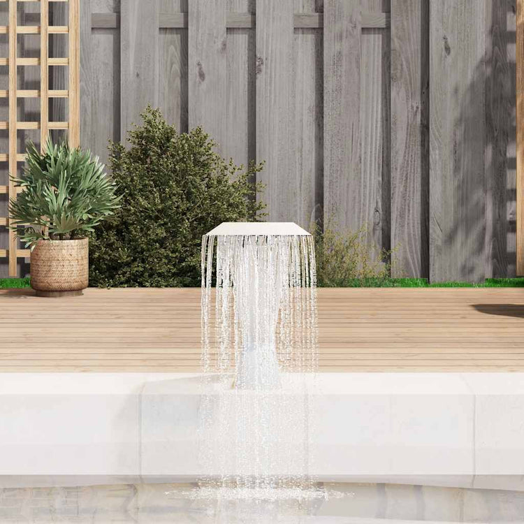 Vidaxl Schwimmbadbrunnen 64x30x52 cm Edelstahl Silberfarbe