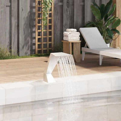Vidaxl Schwimmbadbrunnen 64x30x52 cm Edelstahl Silberfarbe