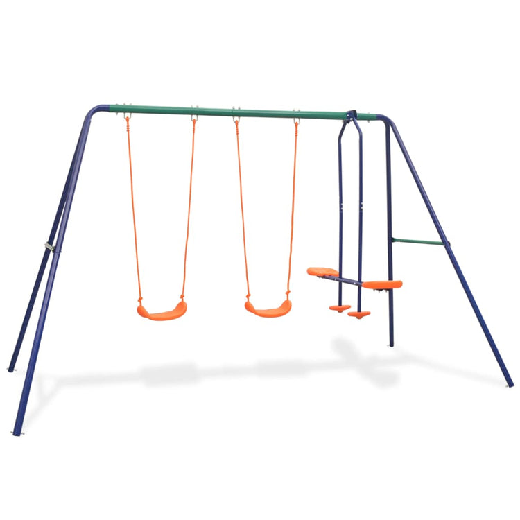 Vidaxl -Schaukeln mit 4 Sitzen orange