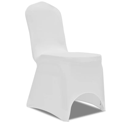 Vidaxl -Sitzabdeckungen Stretch White 100 Sts