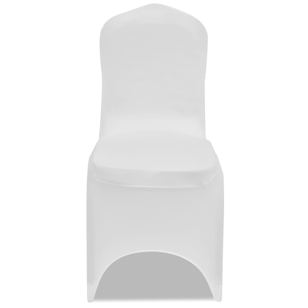 Vidaxl -Sitzabdeckungen Stretch White 100 Sts