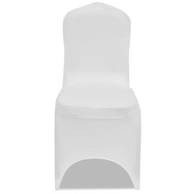 Vidaxl -Sitzabdeckungen Stretch White 100 Sts