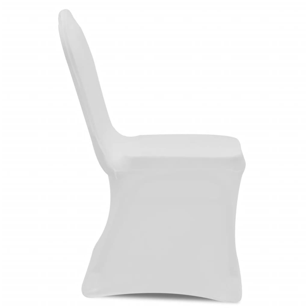 Vidaxl -Sitzabdeckungen Stretch White 100 Sts