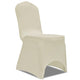 Vidaxl -Sitzabdeckungen Stretch Crème 100 Sts