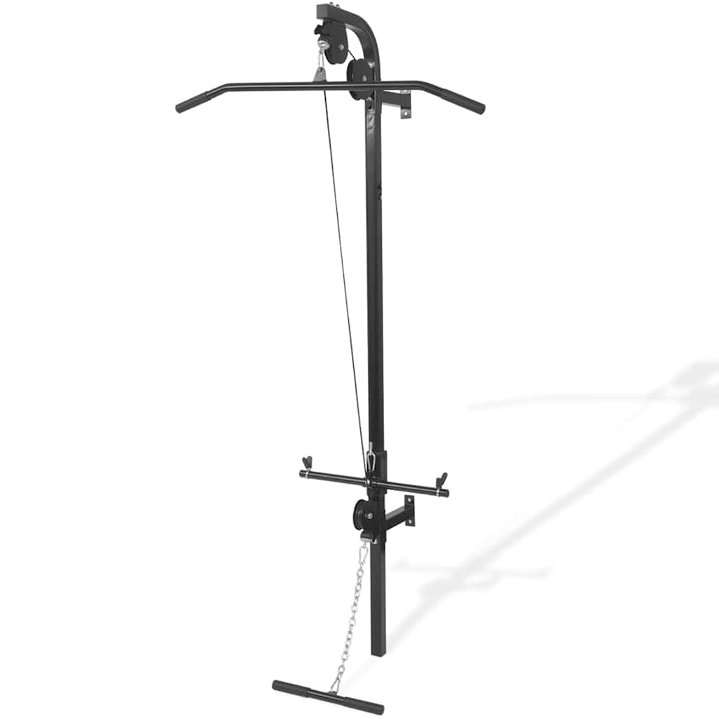 Vidaxl Home Fitness mit 2 Riemenscheiben Wand montiert