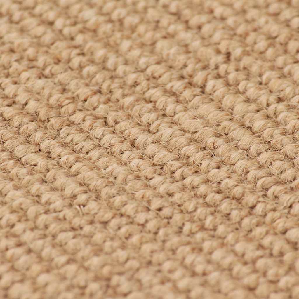 Vidaxl Teppich mit Latex unten 120x180 cm Jute Natürlich
