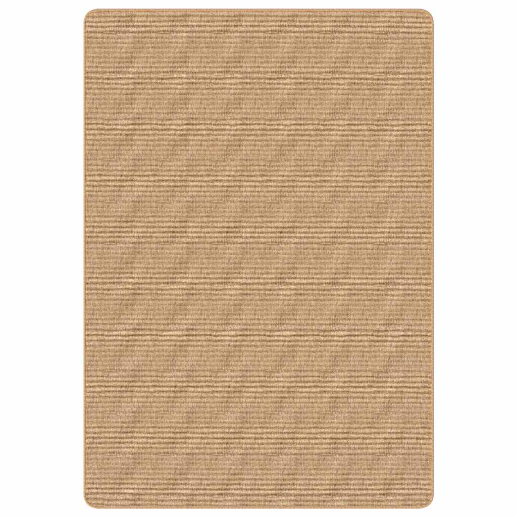 Vidaxl Teppich mit Latex unten 140x200 cm Jute Natürlich