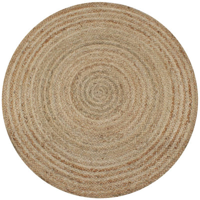 Vidaxl Teppich um 120 cm geflochtene Jute