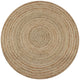 Vidaxl Teppich um 120 cm geflochtene Jute