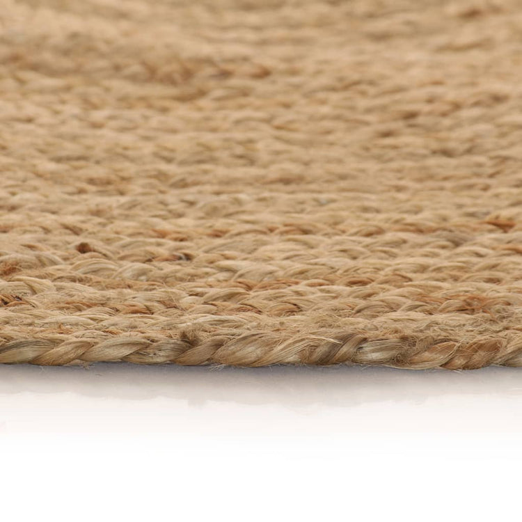 Vidaxl Teppich um 120 cm geflochtene Jute