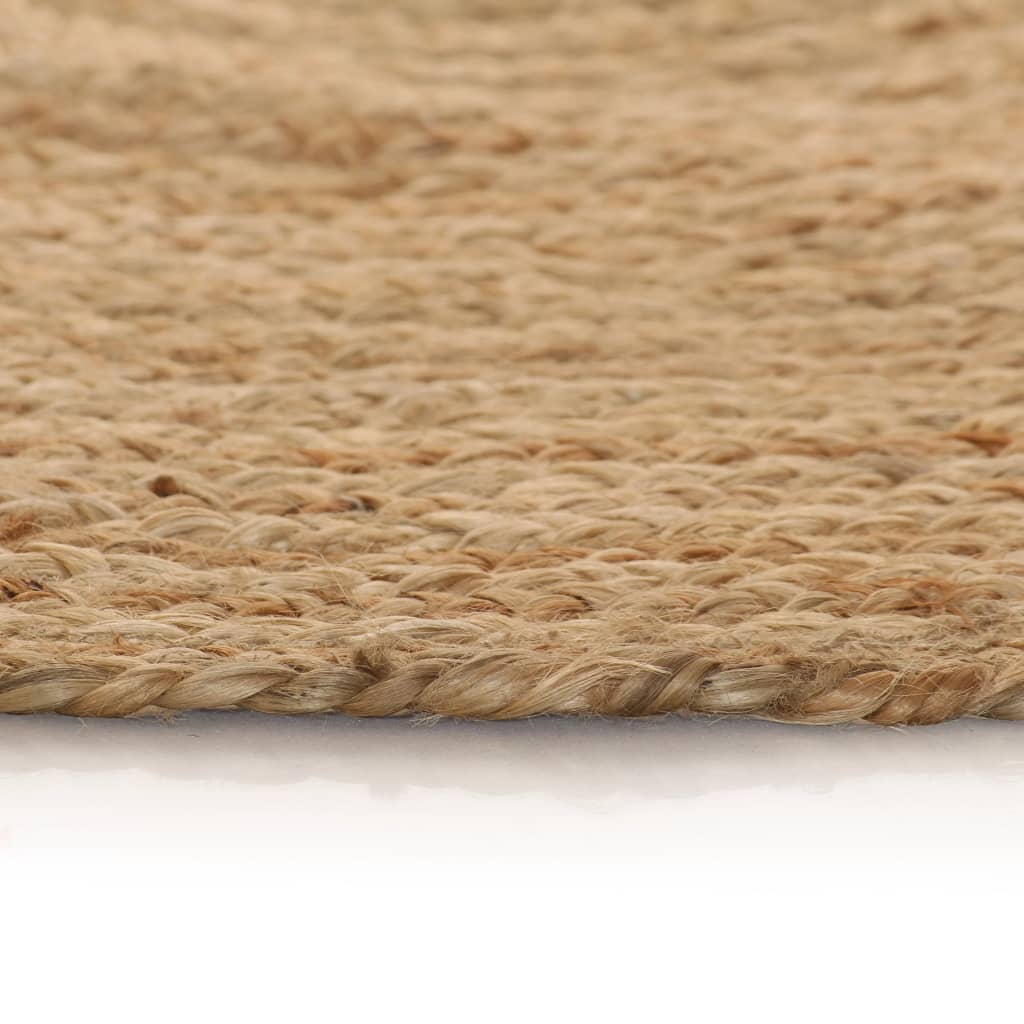 Vidaxl Teppich um 150 cm geflochtene Jute