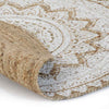 Vidaxl -Teppich mit dem Druck um 90 cm geflochtene Jute