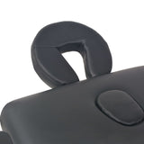 Vidaxl -Massage -Tabelle zusammenklappbar 2 Zonen 10 cm dick schwarz - afbeelding 3