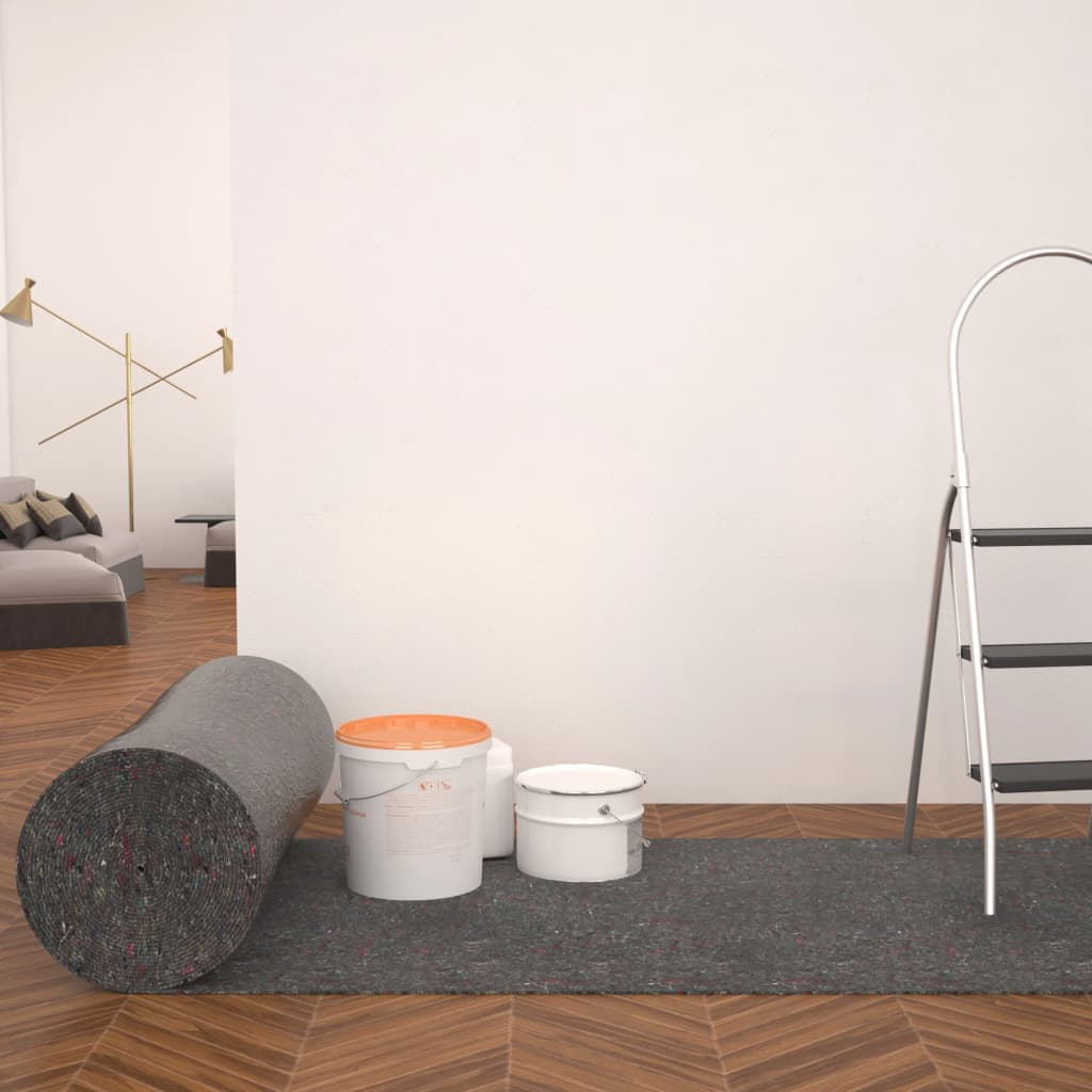 Vidaxl-Malerei Vlie Anti-Schlupf 50 m 180 g m² Grau 2 STs