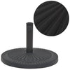 Vidaxl Parasol Fuß um 14 kg Harz schwarz