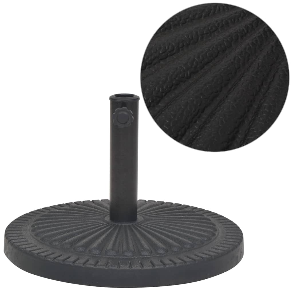 Vidaxl Parasol Fuß um 14 kg Harz schwarz