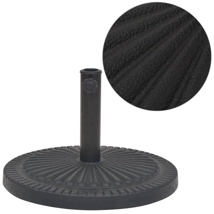 Vidaxl Parasol Fuß um 14 kg Harz schwarz