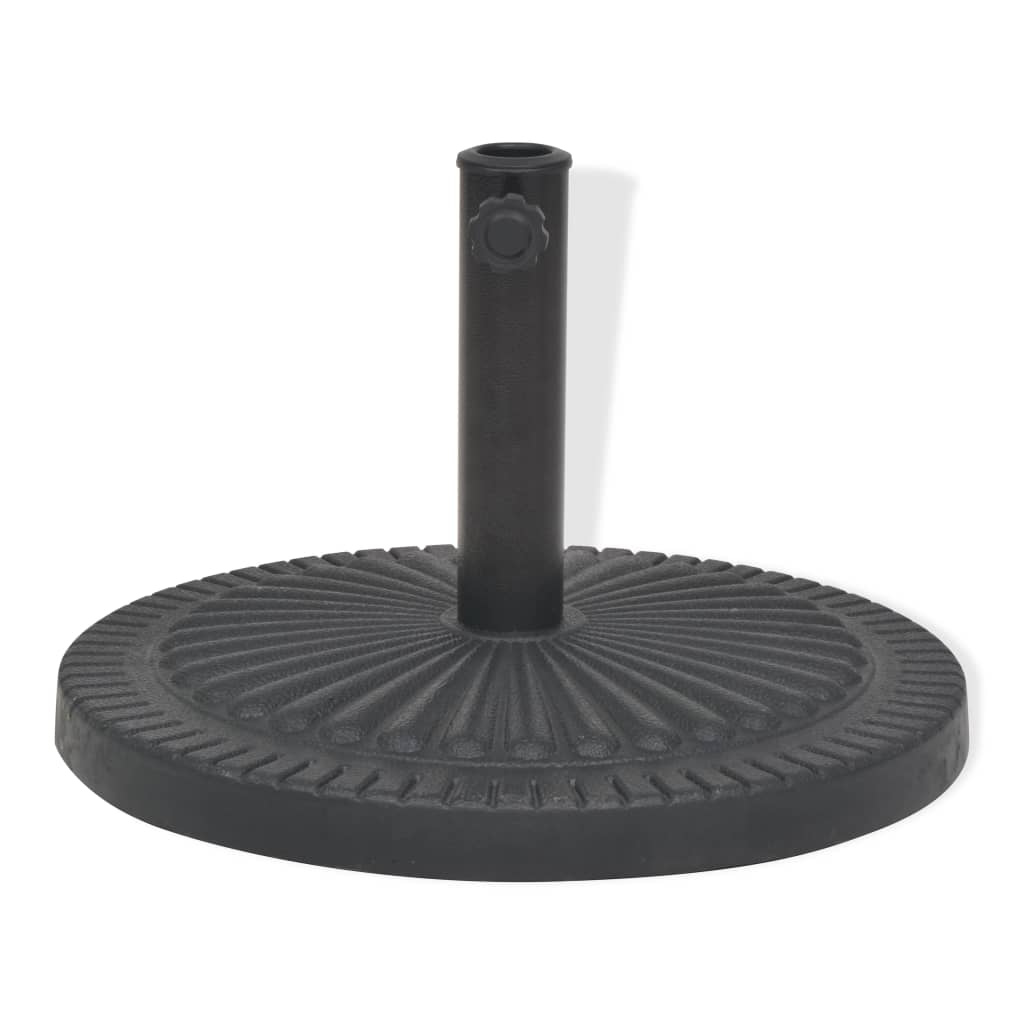 Vidaxl Parasol Fuß um 14 kg Harz schwarz