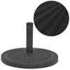 Vidaxl Parasol Fuß um 29 kg Harz schwarz