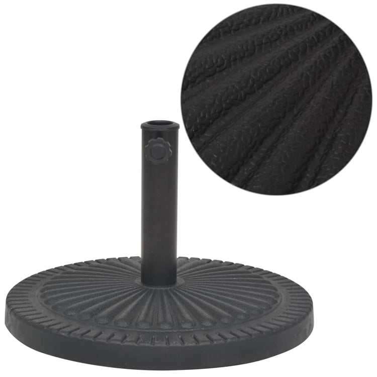 Vidaxl Parasol Fuß um 29 kg Harz schwarz