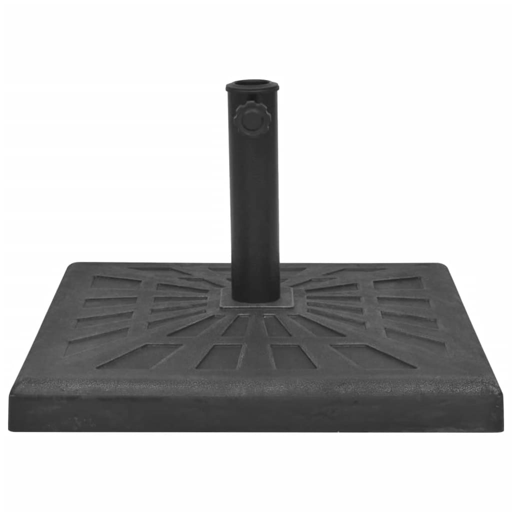 Vidaxl Parasol Foot Square 19 kg Harz schwarz