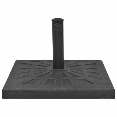 Vidaxl Parasol Foot Square 19 kg Harz schwarz