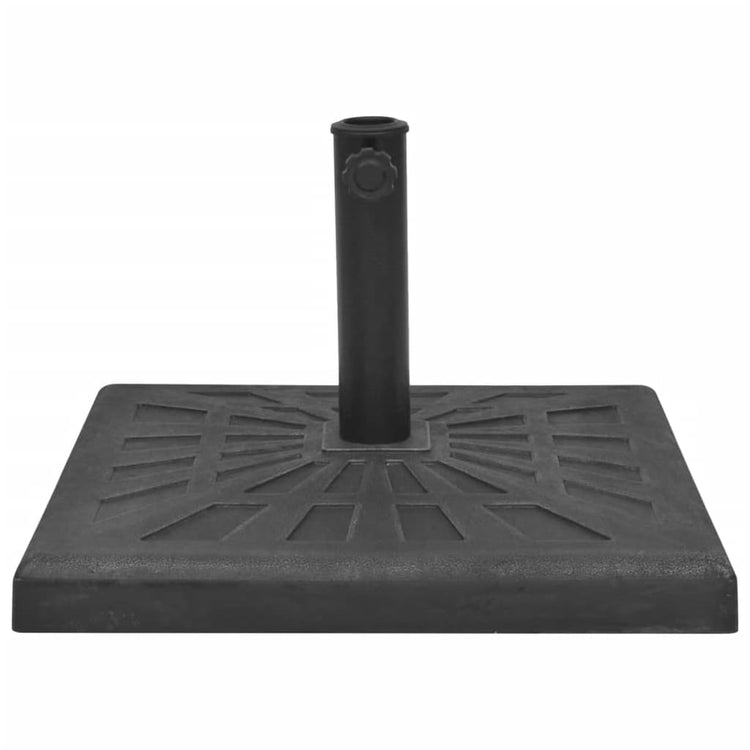 Vidaxl Parasol Foot Square 19 kg Harz schwarz