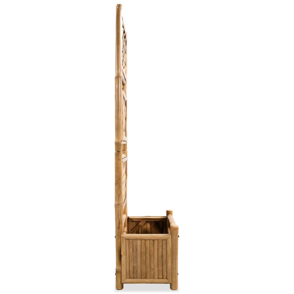 Vidaxl -Pflanzer mit einem Rack 40 cm Bambus angehoben