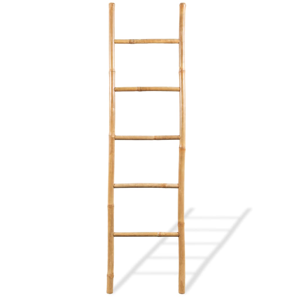 Vidaxl -Handtuchleiter mit 5 Sport 150 cm Bambus