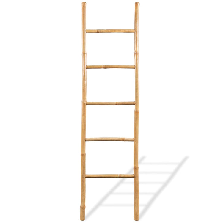 Vidaxl -Handtuchleiter mit 5 Sport 150 cm Bambus