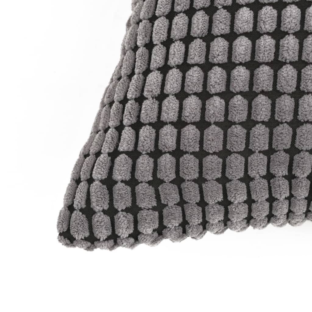Vidaxl Dekorative Kissenset 45x45 cm Velor Grau 2-Stück