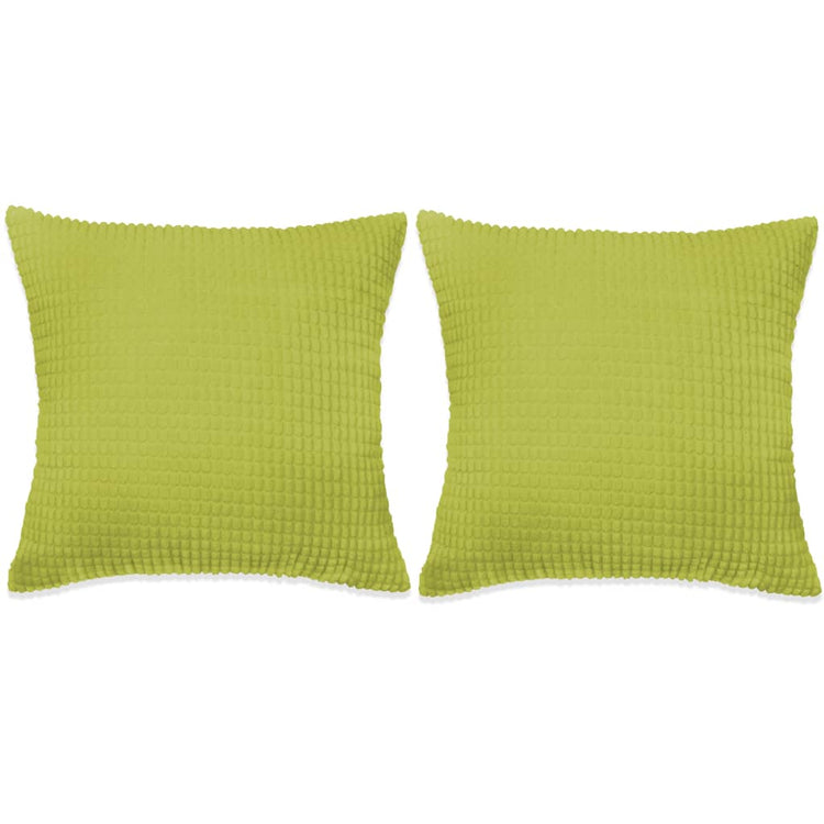 VIDAXL Dekorative Kissenset 60x60 cm Velours Grün 2-Stück