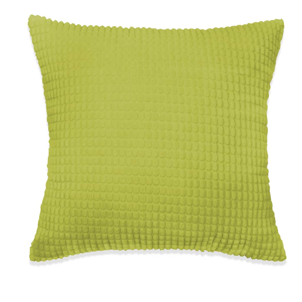 VIDAXL Dekorative Kissenset 60x60 cm Velours Grün 2-Stück