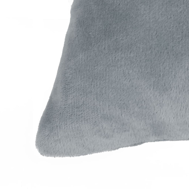 Vidaxl 2-teiliger dekoratives Kissenset 45x45 cm Stoff grau