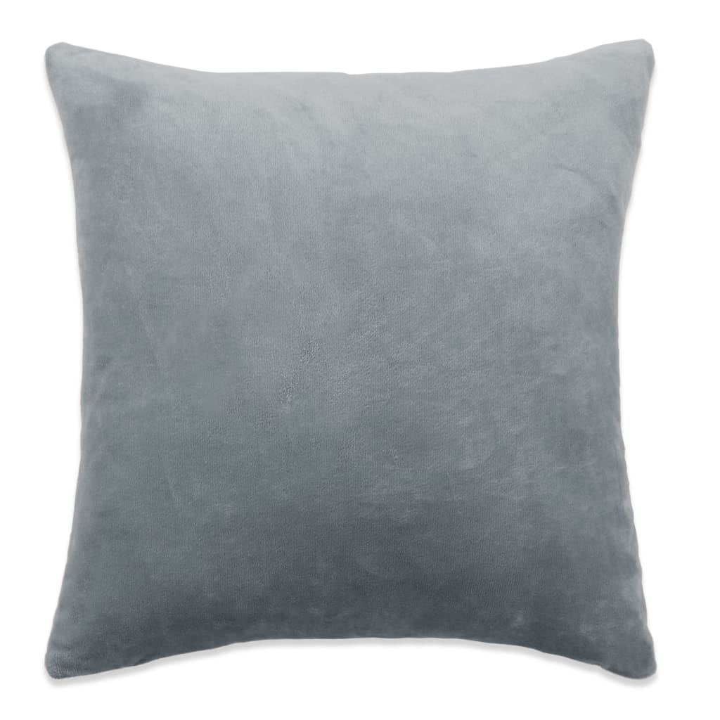 Vidaxl -Kissenbezüge 4 PCs 40x40 cm Stoffgrau grau